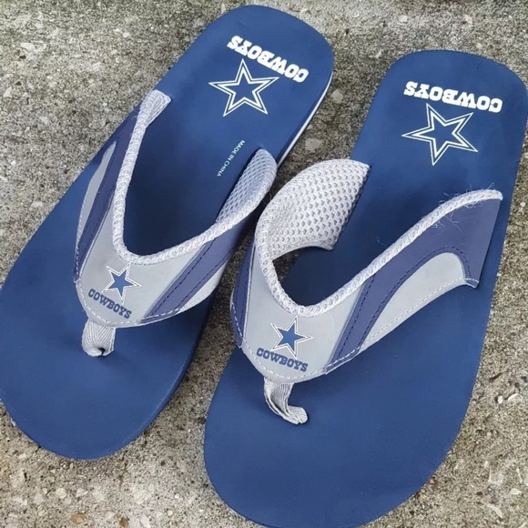 Mens Dallas Cowboys Flip Flop Thong 